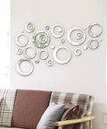 Dope 32 Piece Adjustable Acrylic Mirror Wall Decals Set Removable Round Mirror Stickers For Home Decor In Multiple Sizes