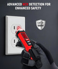 Non Contact Voltage Tester Pen With LCD Display Dual Range 12V And 70V-1000V CAT IV 1000V Safety Rating live wire detection in use