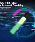 Underwater Green Fishing Light IP68 1300 Lumen Compatible With DC 12 To 24V And AC 12 To 36V 13W with durability range