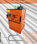 Heavy Duty Electric Rebar Bender Cutter With One Quarter Inch Max Diameter For Concrete Jobs bender machine with controls and bending angle guide.