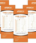 Kickass Double Sided Time Cards For CR1000 Digital Time Clock With Date Stamp Five Hundred Count Jam Free Cardstock in pack