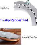 Close-up of detachable section on Heavy Duty Aluminum Lazy Turntable For Dining Tables Large Rotating Swivel Plate