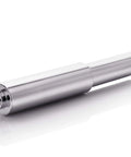 Spring Loaded Toilet Paper Roll Holder Replacement In Chrome Finish Durable Plastic Construction Fits Most Standard Spring Loaded Dispensers Easy Tool Free Installation With 3 Step Ends close-up view