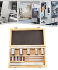 Keyway Broach Kit 18 Piece All In One Set For Pro Grade Metalworking HSS CNC Broaching Tools With 4 Broaches, 9 Collared Bushings, And 5 Shims For 1/8, 3/16, 1/4, 3/8 Inch Keyways in wooden case