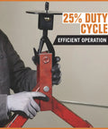Bannon Compact Electric Cable Hoist 1100 Lb Capacity 95ft Lift with 360 saddle hook for efficient operation