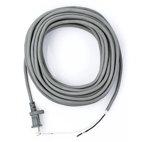 Coiled 36ft Replacement Vacuum Extension Cord For Navigator Lift Away Pro And Rotator Upright Vacuums, grey, with polarized plug.