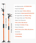 Front view of VEVOR cabinet jack support pole set (8-pack); orange steel telescoping rods with clamps for cabinet installation.