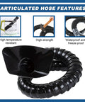 Pro Grade Solder Smoke Purifier Exhaust Pipe with 360 Degree Laser Fume Extractor features articulated hose durability