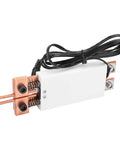 Handheld Spot Welding Pen With Retractable Handle And Japanese Ball Head Pins For DIY Battery Pack Assembly No Power Supply Needed Heavy 800A Current Cordless Tool For Home Projects And Gear Repair, showing the copper tips and wire.