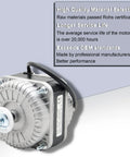 18-25 Shaded Pole Motor 120V 60Hz 18W 1.01A 1550 RPM Four Pole Fan for radiator evaporator with quality details