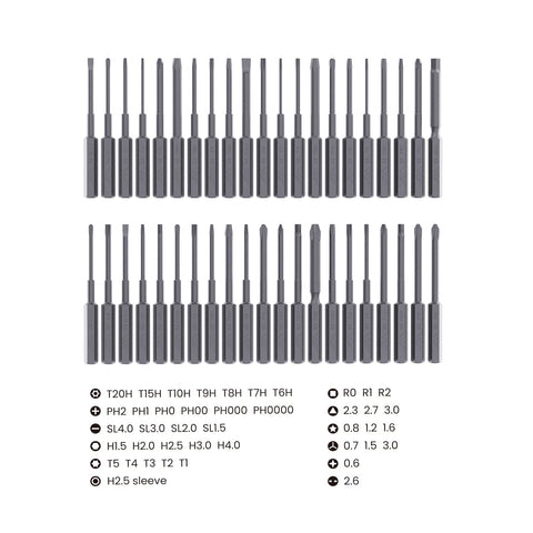 Top Notch Precision Screwdriver Set 56 Piece Kit With 42 Bits S2 Alloy Steel Carrying Case For Electronics Repair On iPhone MacBook Computer Laptop Watch Jewelry
