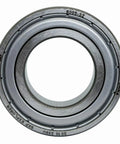 Close-up of 2 Pack 6005-2Z Deep Groove Ball Bearings 25x47x12mm with Dual Metal Seals, Chrome Steel, for machinery and DIY projects.