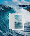Smooth Install Plastic Access Panel And Wall Access Door For Drywall Ceilings 6 By 9 Inch against a wave backdrop.