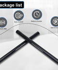 2 Pack Vacuum Extension Wand 1.25 Inch Tubes 14.75 Inch Each For Hard To Reach Areas cross view with package list