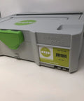 Heavy Hitter 21 Gauge Pin And Brad Nailer Up To 35mm with built-in air blow gun in stackable storage case.