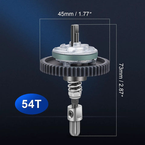 Complete Slipper Clutch Assembly With Steel Diff Gears For Traxxas Slash 4X4 showing 54T 32Pitch Spur Gear dimensions