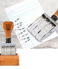 Smooth Operator Wooden Handle Roller Date Stamp Nifty Rubber Seal For DIY Craft Cards Planners And Scrapbooks delivers clear date impressions on paper.