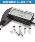 186-Piece Non-Insulated Copper Tin-Plated Ferrule Kit For Bare Wire Ends 4-70 Mm2 with thickness gauge measurement