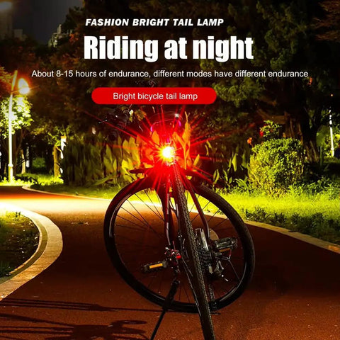 Custom Fit Aluminum Bike Tail Light For Happy E-Bike Offroad MTB Boosts Night Riding Safety with Super Bright Illumination For Urban Commutes and Dark Outdoor Paths