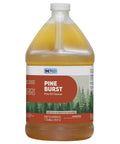 Top Shelf Pine Burst Multi Surface Cleaner in a one-gallon jug, designed for tough kitchen grease and stubborn bathroom grime.