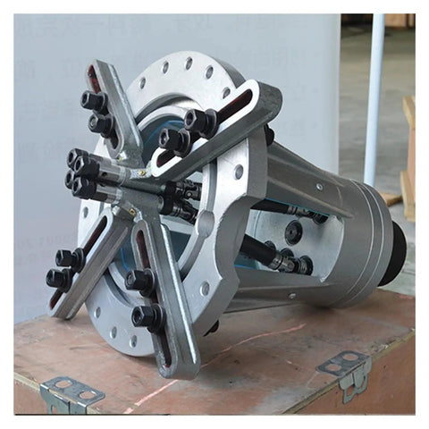 Two-Spindle Multi-Head Drill Vertical CNC Drilling Machine showing the four-head mechanism with 1:1 speed ratio for precise metalworking.