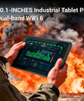 Top Tier ATEX Certified Explosion Proof Rugged Tablet 10 1 Inches with screen displaying data near explosion.