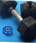 Heavy Duty Fitness Pulley Wheel With Aluminum Alloy U Groove And Dual Bearings, Silent Roller For Cable Pulley Systems, Gym Equipment Accessory For Home Gyms And Commercial Setups, Smooth, Durable, And Low Noise Performance, blue aluminum wheel with bearing