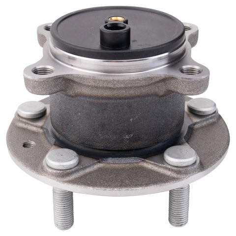 Front view of Rear Left And Right Wheel Bearing And Hub Assembly Kit For 2019 2021 Mazda 3 And 2020 2021 CX 30 Front Wheel Drive