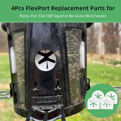 Get Your Feeder Back In Action With These 4 Pcs FlexPort Parts Specifically Made For Perky Pet Squirrel Be Gone Max Bird Feeders TPU Upgrade Replacement Parts To Keep Squirrels Out And Birds Happy All Season Long