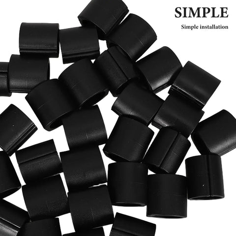 U Shaped Chair Leg Floor Protectors Anti Slip No Scratch Glides, 32 Pcs Durable PE Material Feet Pads for 25-30mm Round Tubes