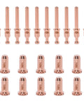 10 Electrodes 9-0096 and 10 Nozzle Tips 9-0094 40A for Cutmaster 42/12 SL40 Torch kit on white background.