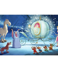 Disney Princess Cinderella Carriage Wall Mural Spray And Stick Ultra Removable Prepasted Water Activated Wallpaper For A Quick And Easy No Mess Room Makeover In Kids Bedroom 10.5 Feet By 6 Feet, featuring Cinderella with her magical carriage and fairy godmother scene.