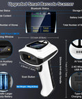 All In One 1D And 2D Barcode Scanner With Bluetooth Wireless Connectivity, Setting Keypad And LCD Display, AI Voice Feedback, handheld
