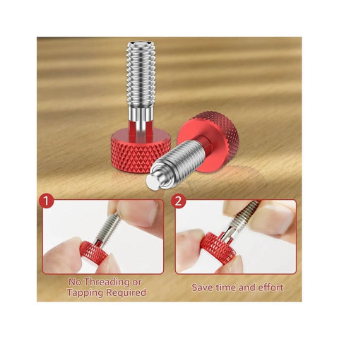 Spring Plunger Quick Release Pins Kit A29K Eight Pack With Knurled Stainless Steel Handles, Locking M6 Pins instructions