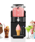 2 In 1 Slushie Machine And Soft Serve Ice Cream Maker With Six Auto Presets No Ice Needed Rapid Cooling System for creamy desserts.