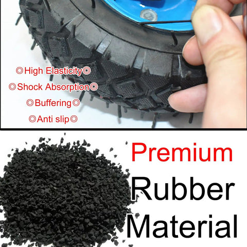 Heavy Duty Swivel Caster Wheels With Brakes For Workbenches And Carts, Quiet Rubber Rollers For Smooth Moves material detail