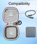 Opened Durable EVA Hard Case for Western Digital Elements SE Portable SSD 1TB 2TB Case Only Protects Your Drive On The Go