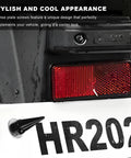 Badass Spike License Plate Screws For Cars, Slick Auto Tag Bolts For Trucks And Suvs, Black spike fastener on license plate.