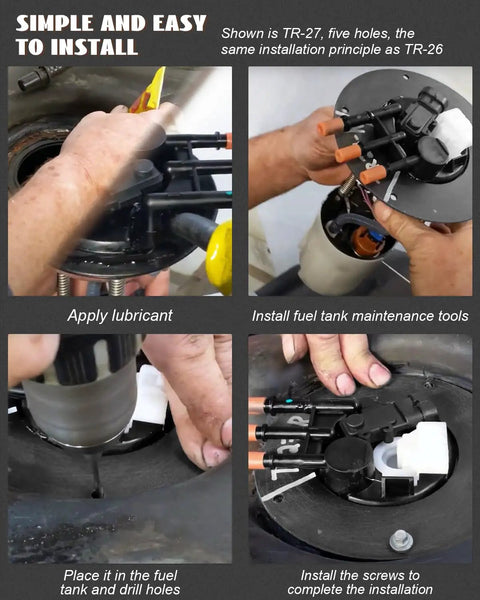 Installation process of Gas Tank Lock Ring Sealer Kit For GM Chrysler Ford Dodge Trucks, Fuel Tank Repair Seal, OE TR-26 Compatible