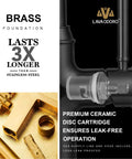 Oil Rubbed Bronze Pull Down Kitchen Faucet With Sprayer, Sleek Single Handle Design, brass foundation, ceramic disc cartridge