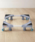 Heavy Duty Rolling Base For Mini Fridge And Washing Machine 16 To 25 In adjustable mobile platform with four locking swivel casters.