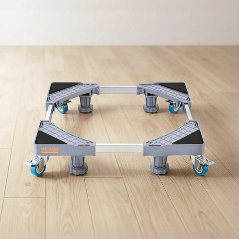 Heavy Duty Rolling Base For Mini Fridge And Washing Machine 16 To 25 In adjustable mobile platform with four locking swivel casters.