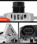 Premium Plug-and-Play Alternator Replacement For Kia Soul 2017-2019, Rio 2018-2019 details close-up view of components