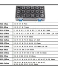 Premium Double Edged Rough Boring Head With Precision ER AAA Collet Set In Sizes Like Er11 Er20 And Er32 tool sizes and configurations layout.