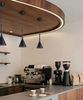 Industrial Adjustable Pendant Light Matte Black 3 Lamp Dope Retro Vibe Vintage Cone Fixture for Kitchen Island Bar and Restaurant