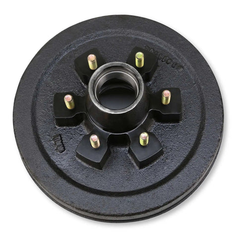 Badass Heavy Duty Trailer Hub Drum Pair With 12 By 2 Inch Self Adjusting Electric Brakes Fits 6 On 5.5 Bolt Pattern close-up