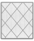 HE401 Compatible Filter For Air Purifier 4 Series with activated carbon, showing front view with grid pattern, Replacement Part HE4FKPET