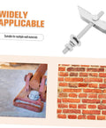 Beefy Heavy Duty Metal Toggle Bolt And Drywall Anchor Kit M8x72x100mm for hollow wall and brick installation, 12 pieces.