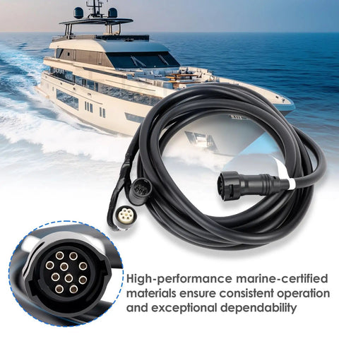 Main Wiring Harness For Yamaha Outboard Motor Remote Control 16.4ft Cable 10 Pin Plug And Play with marine-certified materials