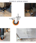 Heavy Duty Stem Casters With PVC Wheels 2 Inch Brake Dual Locking M8 Stem 1 Inch for Home Office Industry in various applications